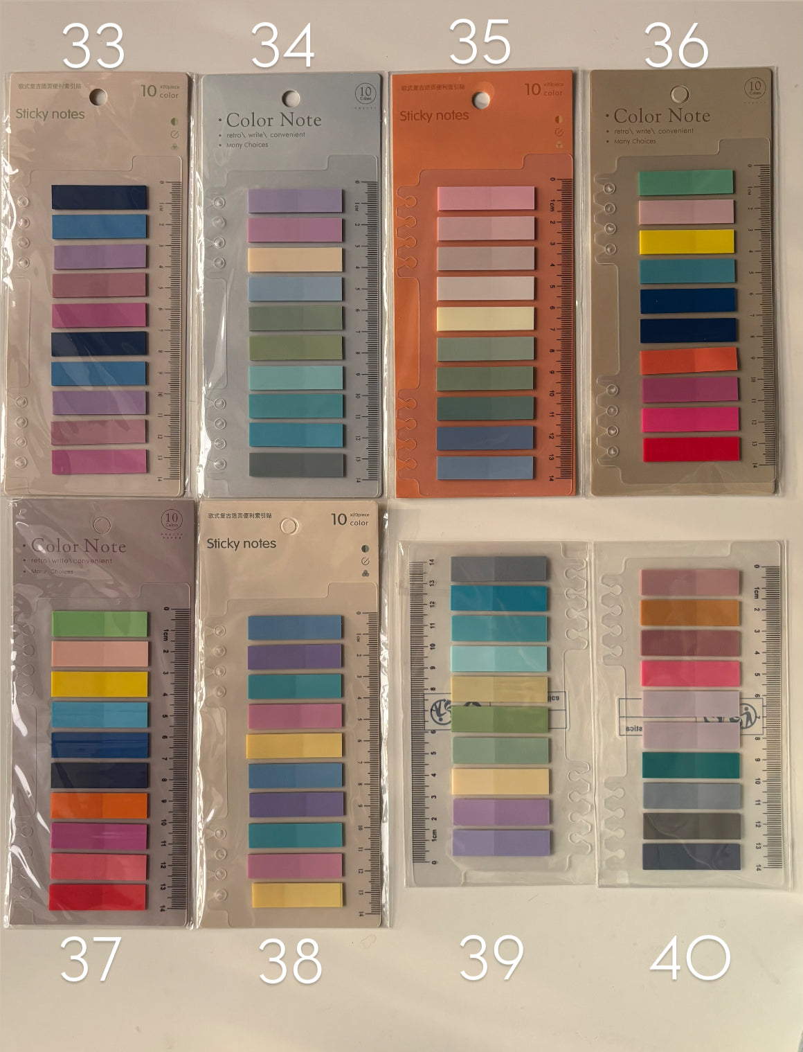 Book tabs ( sticky notes )